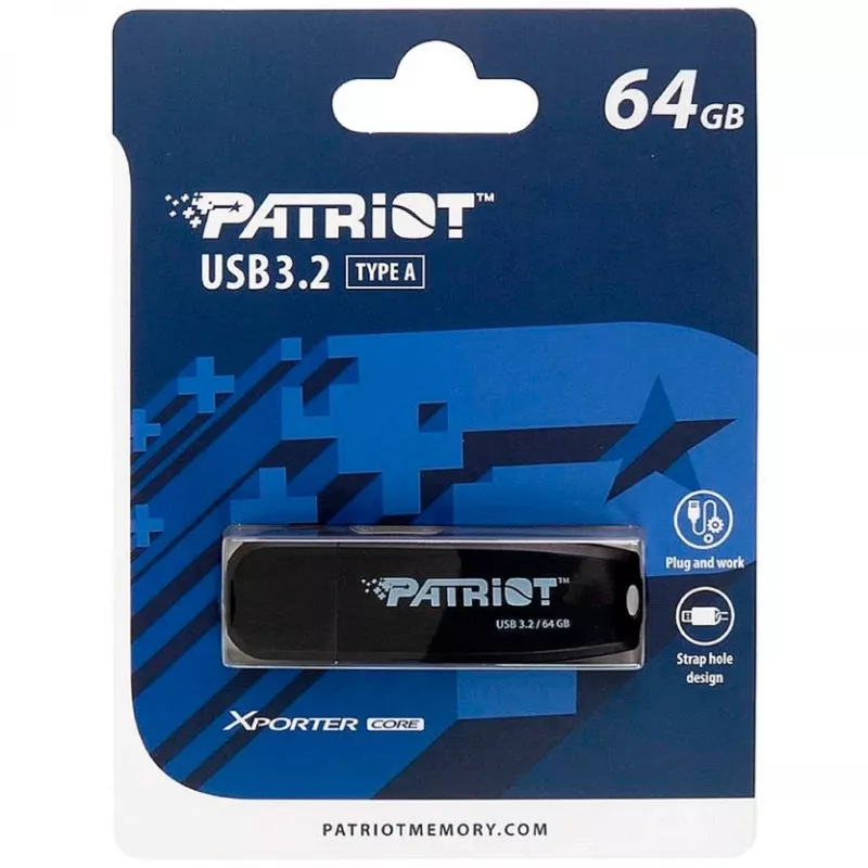 USB-muistitikku Patriot Memory 64 GB USB Type-A 3.2 Gen 1 Xporter Core