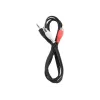 Gembird 1,5 m - 3,5 mm/2xRCA - M/M 1,5 m 3,5 mm 2 x RCA musta - punainen - valkoinen (CCA-458)