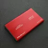 HDD/SSD-kotelo QOLTEC 51860 2,5 tuuman SATA III -asemille, USB Type-A, 5 Gbit/s, alumiini, punainen