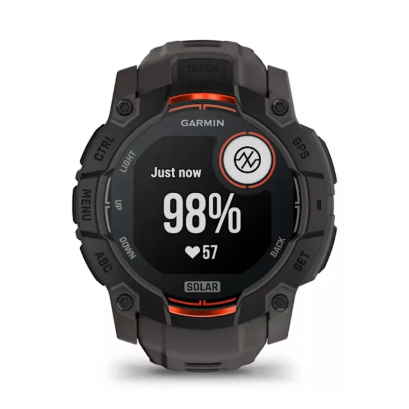 Garmin Instinct 3 Solar GPS-älykello 1,3 tuuman MIP 176x176 kosketusnäyttö musta