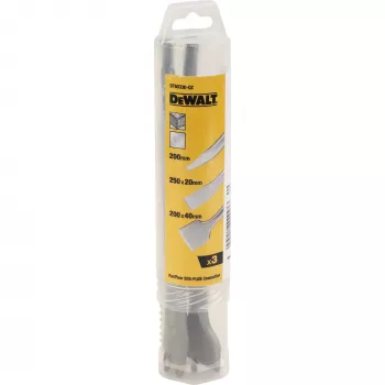 DeWALT 20 mm x 250 mm, 40 mm x 250 mm, 250 mm SDS talttasarja