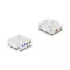 Delock 90802 Keystone-moduuli RJ45 - LSA Cat.6 UTP, työkaluton, musta/valkoinen