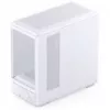 Jonsbo D200 valkoinen mATX Mid-Tower-kotelo karkaistulla lasilla ja Mini Temp -näytöllä