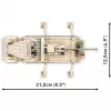 Palikat Cobi Sd.Kfz. 9/1 Famo — toisen maailmansodan malli, 498 osaa, monivärinen