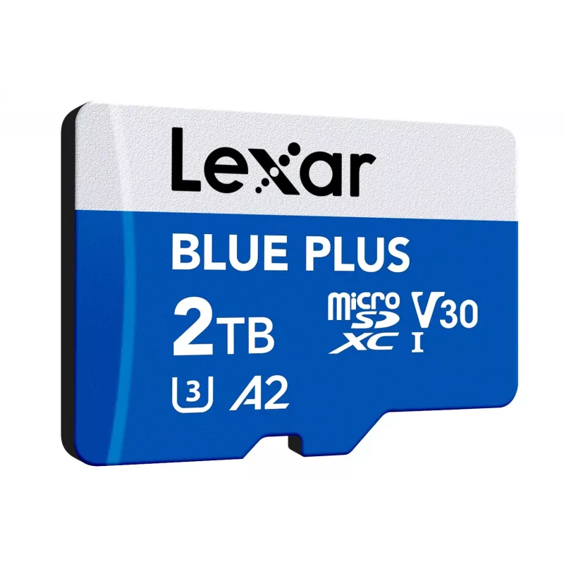 MicroSDXC-muistikortti Lexar BLUE PLUS 2 TB UHS-I, 170 MB/s, U3 V30, vedenpitävä