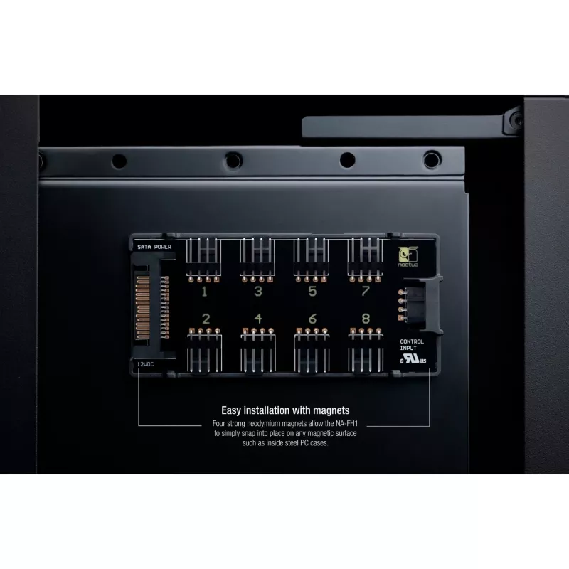 Tuuletinohjain Noctua NA-FH1 4-Pin musta 24W 5-12V