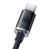 Baseus Crystal Shine kaapeli USB-USB-C, 100W, 2m (musta)