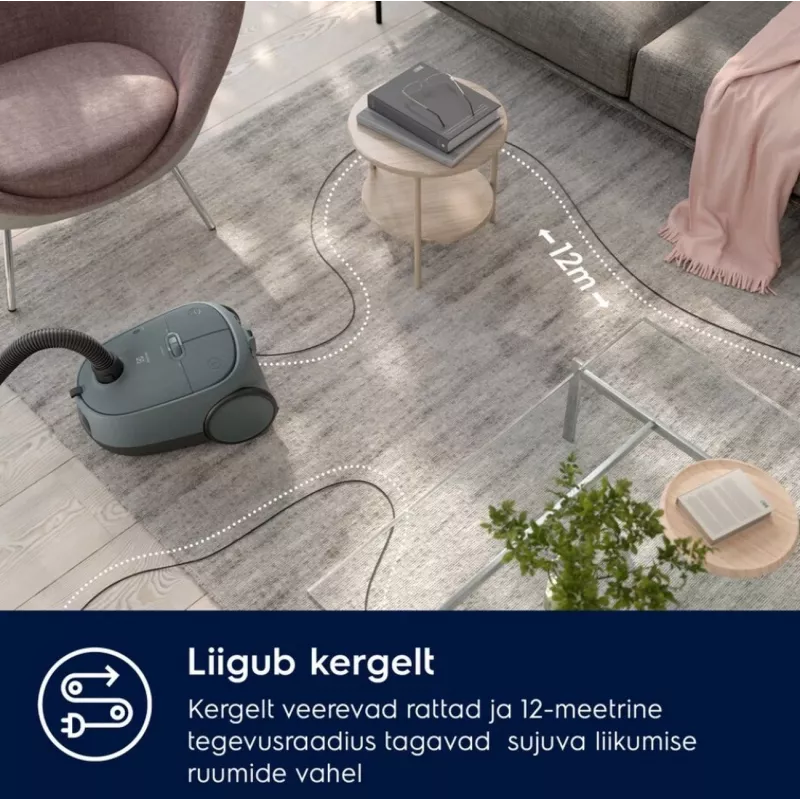 Electrolux EB61C1OG pölynimuri, 3,5 L pölypussi, 850 W