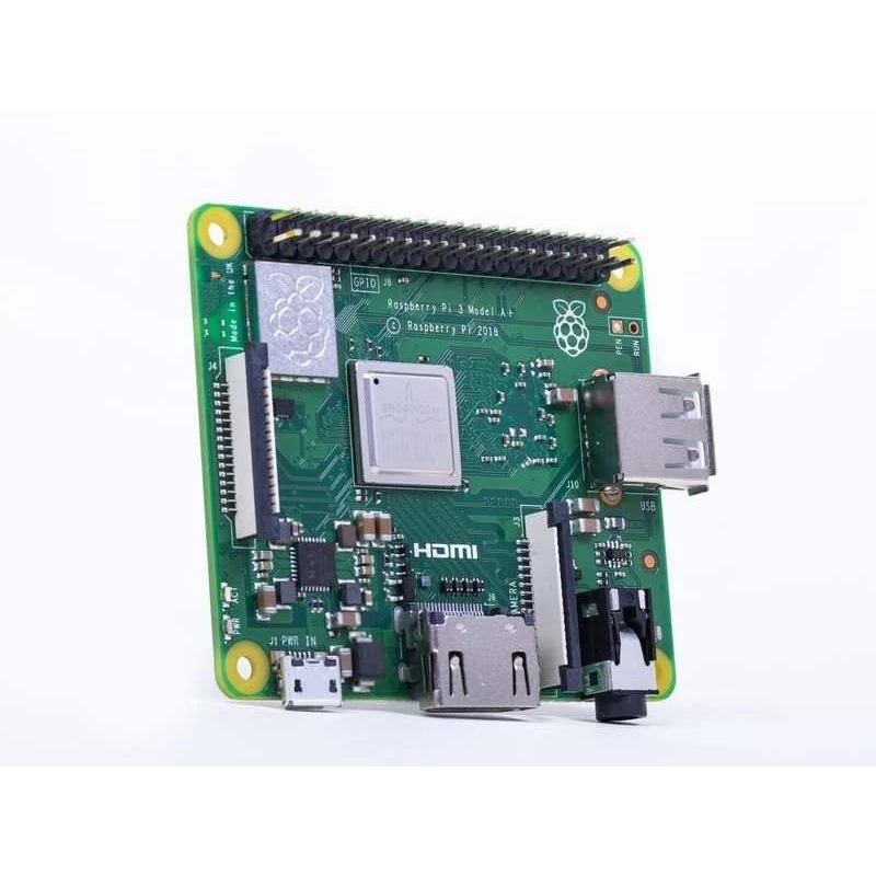 Raspberry Pi 3 Model A+ - yhden piirilevyn tietokone - Broadcom BCM2837B0 / 1,4 GHz - RAM 512MB - 802,11a/b/g/n/ac, Bluetooth 4,2 (Raspberry Pi 3 Model A+)