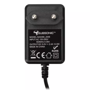 Seinälaturi SUBSONIC SA5399 15W kompakti muotoilu Switch-laitteille
