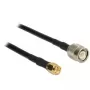 Koaksiaalikaapeli DeLOCK 89510 RG-58 C/U 2,5 m TNC SMA musta