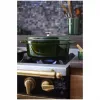 Staub La Cocotte 33 cm soikea valurautainen paistinpata, basilikanvihreä