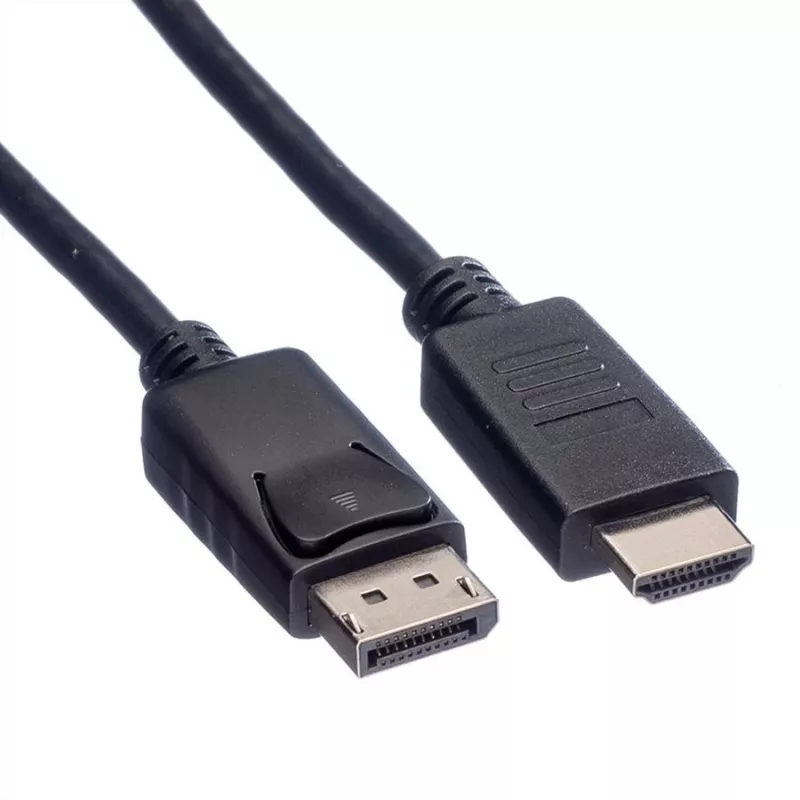 ROLINE - adapterikaapeli - DisplayPort uros - HDMI uros - 4,5 m - suojattu - musta (11.04.5783)