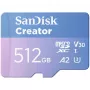 SanDisk Creator MicroSD-muistikortti 512 GB, suuret siirtonopeudet jopa 190 MB/s