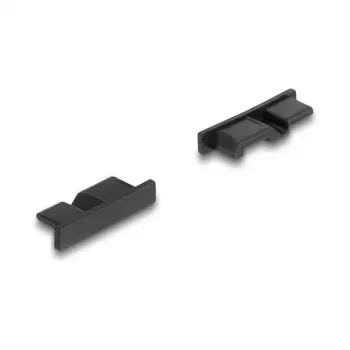 DeLOCK 64243 liitinsuojus USB Micro-B musta 10 kpl