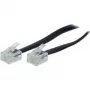 S/CONN 10m RJ11 musta läpinäkyvä kaapeli TC 70090 / 50319 ShiverPeaks