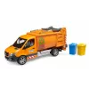 BRUDER malliajoneuvo MB Sprinter jäteauto BR-02682, mittakaavainen leikkikopio