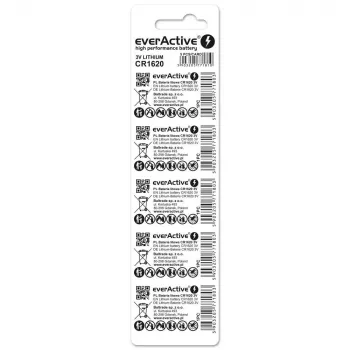 Litiumparisto mini everActive CR1620 5 kpl