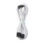 CableMod C-Series Pro -liitäntäkaapeli - variantti A, 90°, 16-pin kahteen 2x8-pin PCIe, valkoinen