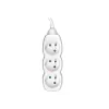 Tracer PowerCord jatkojohto, 3 pistorasiaa, 3 m, valkoinen