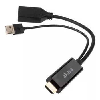 HDMI-DisplayPort-adapterikaapeli Akasa AK-CBHD24-25BK