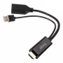 HDMI-DisplayPort-adapterikaapeli Akasa AK-CBHD24-25BK