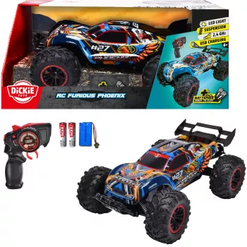 Sähköinen RC-offroad-auto Simba-Dickie Furious Phoenix 1:10 mittakaava