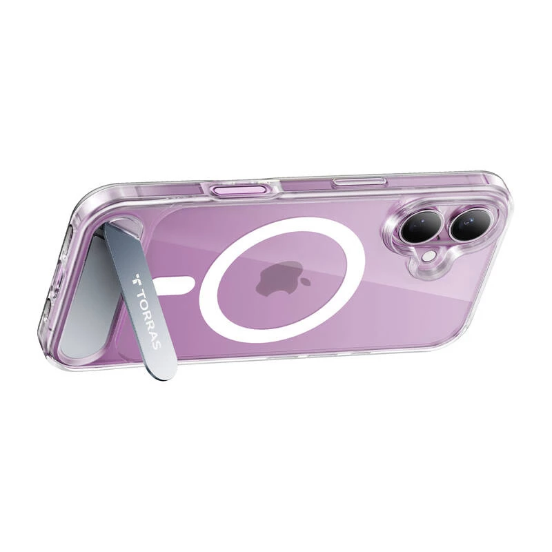 Torras PSTAND SERIES X00FX1932 kirkas suojakotelo iPhone 16:lle