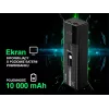 Kannettava varavirtalähde TRACER Quant 10000 mAh Li-Ion, PD & QC3.0, 3 liitäntää (2×USB-C, 1×USB-A), 100W, musta