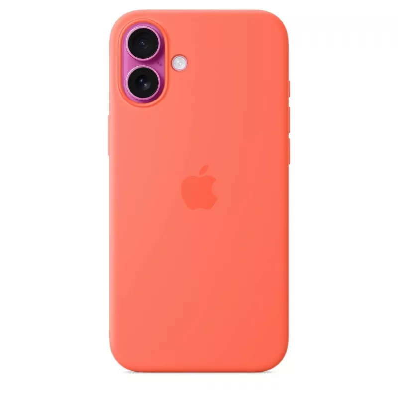 iPhone 16 Plus -silikonikuori MagSafe-yhteensopiva - mandariini