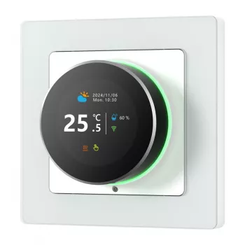 Älytermostaatti Avatto WT20R-EH-16A-W-WiFi – Wi‑Fi-ohjaus, 16A-rele, valkoinen