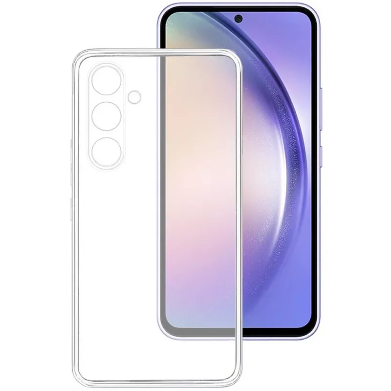 4smarts 540694 -kotelo Samsung Galaxy S23 FE:lle, iskunkestävä, naarmuuntumaton, läpinäkyvä
