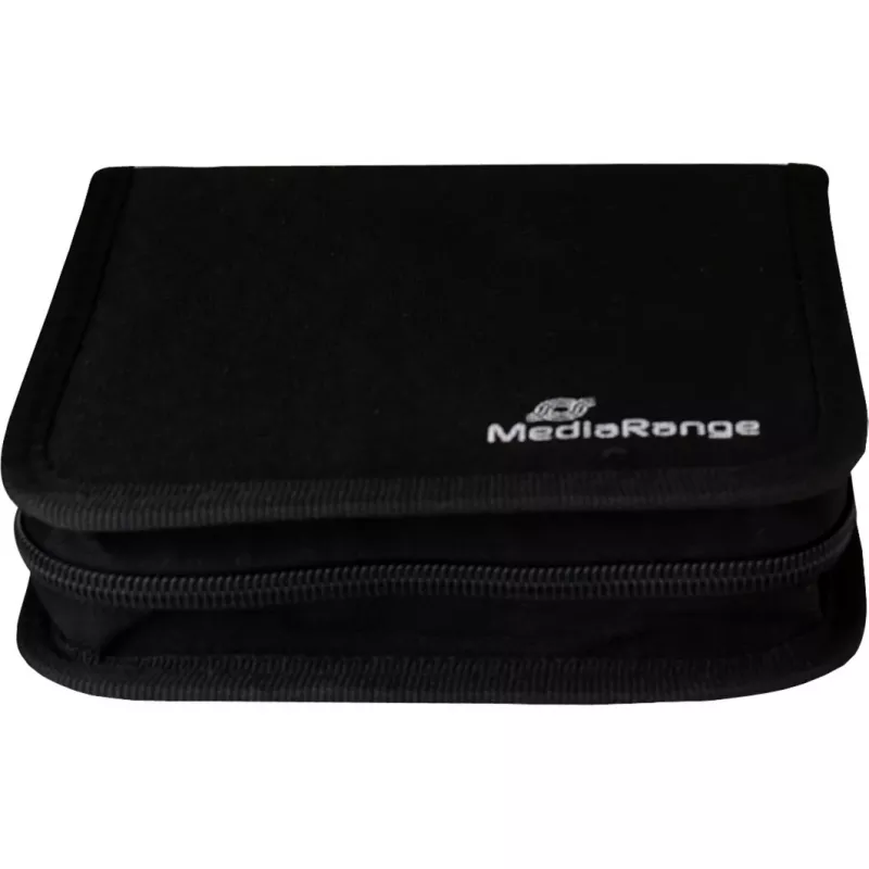 MediaRange BOX50 CD/DVD-levykotelo 24 levylle, musta