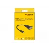 DeLOCK adapteri USB Type-C - RS-232 D-Sub 9-pin pistoke 0,25 m