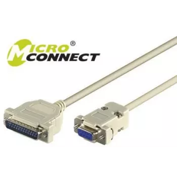 Microconnect IBM029 sarjakaapeli harmaa 3 m DB-9 DB-25