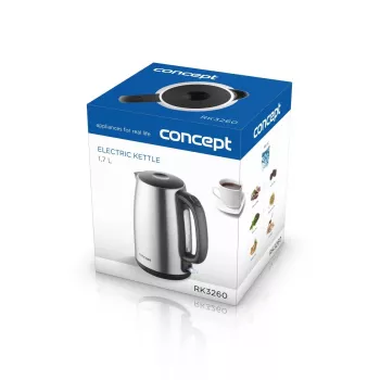 Sähköinen vedenkeitin Concept Solution RK3260 — 1,7 l, 2200 W, ruostumaton teräs, johdoton