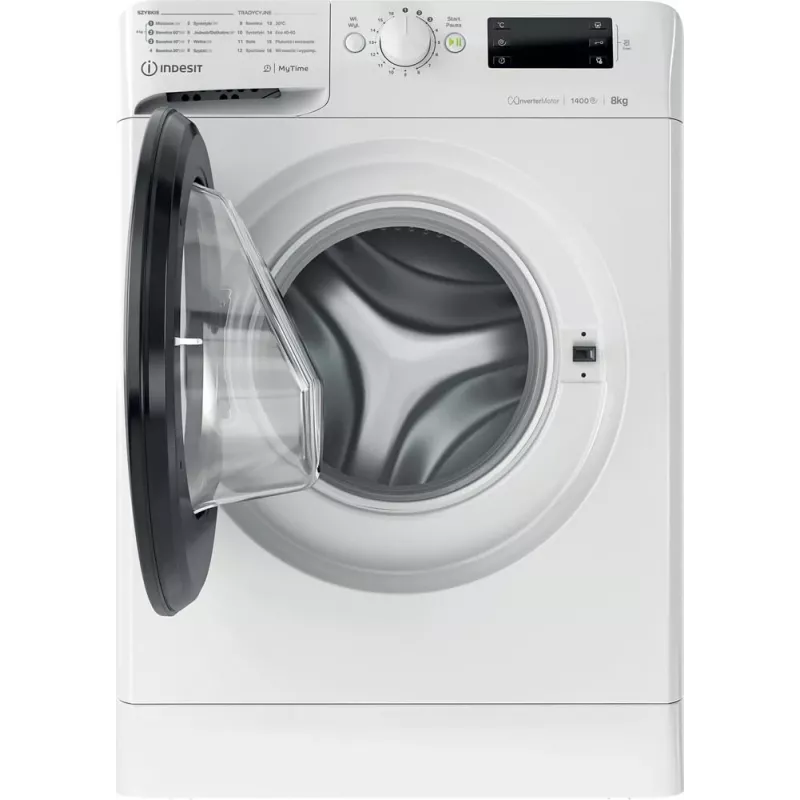 Pesukone INDESIT MTWE81495WBPL 8 kg, 1400 kierr./min, energiatehokkuusluokka B