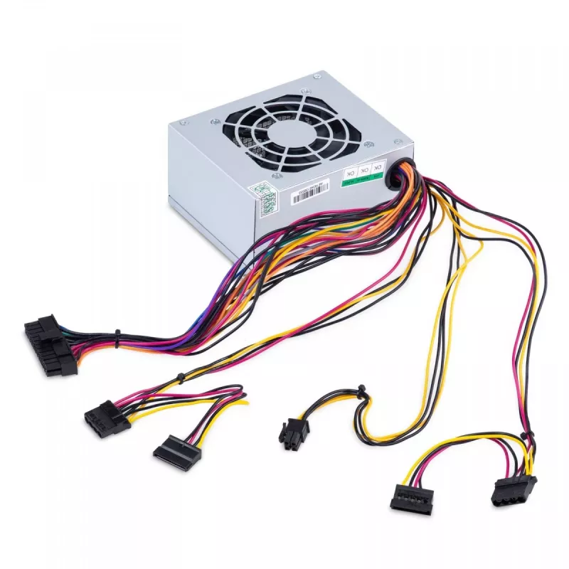 Akyga AK-S1-300 300 W SFX-virtalähde, passiivinen PFC, 80 mm:n tuuletin, musta