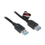 USB 3.0 kaapeli Akasa AK-CBUB02-15BK 1,5 m musta
