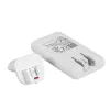 Akyga AK-CH-31 ohut GaN-USB-laturi 65 W, USB-C PD + USB-A, valkoinen