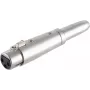 XLR–6,3 mm stereo -adapteri ShiverPeaks 55051 — symmetrinen XLR–6,3 mm TRS -adapteri