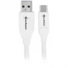 USB 3.2 Gen 2 kaapeli, USB-A uros > USB-C uros (valkoinen, 1 metri)