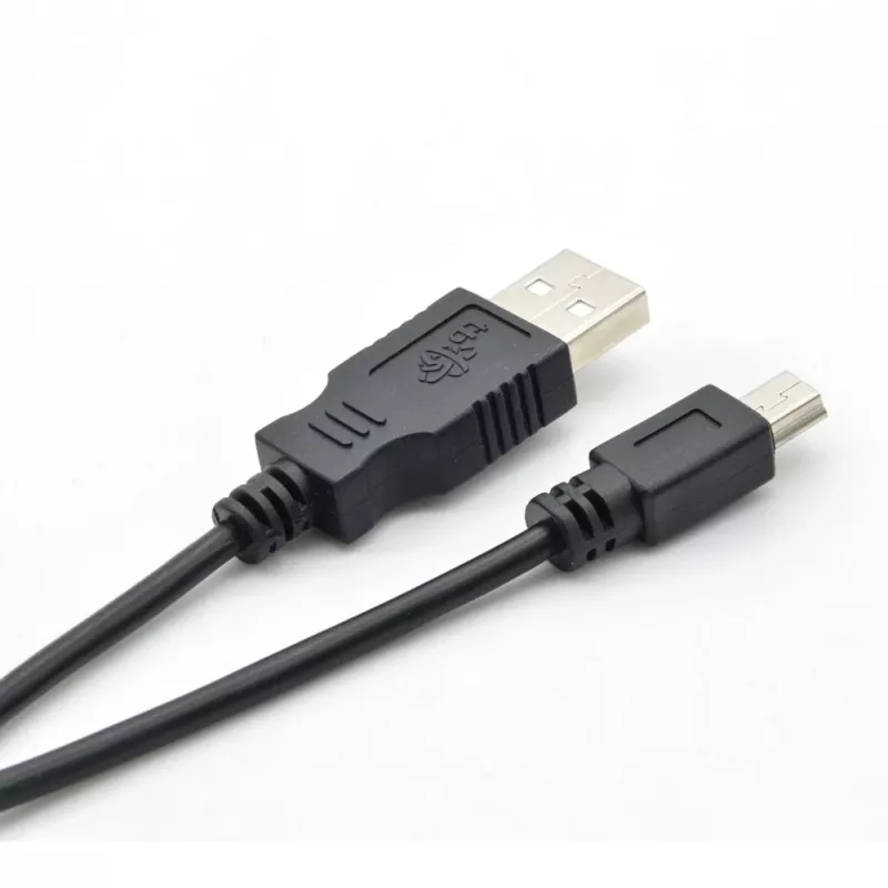 USB - Mini-USB -kaapeli 1 m, musta