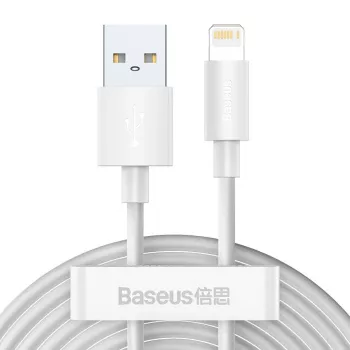 Baseus TZCALZJ-02 puhelinkaapeli valkoinen 1,5 m USB A Lightning