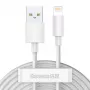 Baseus TZCALZJ-02 puhelinkaapeli valkoinen 1,5 m USB A Lightning