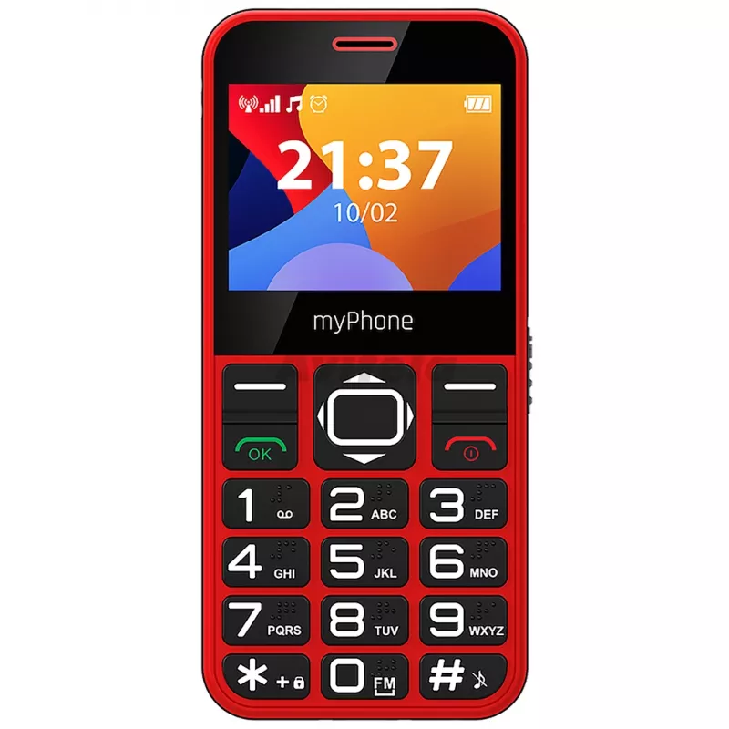 myPhone Halo 3 matkapuhelin, 2,31 tuuman IPS, Single SIM, 1000 mAh, punainen