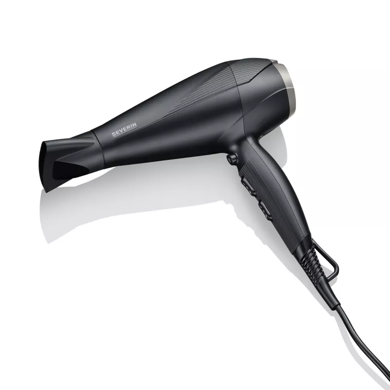 Severin HT 0167 hiustenkuivain, 2300 W, musta/hopea