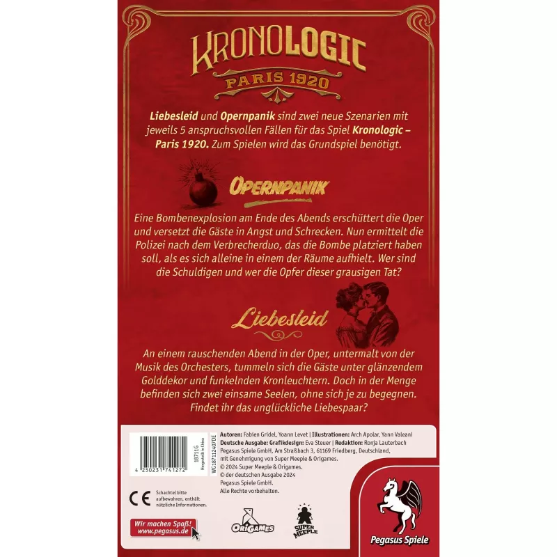 Kronologic - Paris1920: Liebesleid & Opernpanik, lautapelin lisäosa