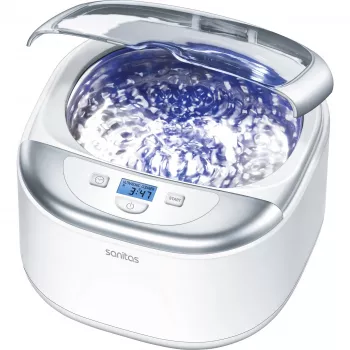 Sanitas SUR 42 ultraäänipuhdistin, 50 W, valkoinen/hopea