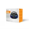 Denver TDB-212GR DAB+ boombox CD-soittimella, DAB+/FM, Bluetooth, USB, AUX, harmaa
